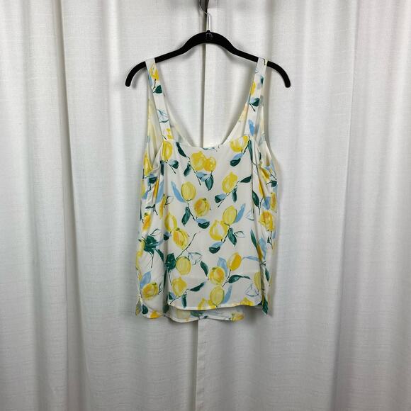 Joules Lemon Tree Print Kyra Tank Blouse Sz.10 NWT - Picture 9 of 15